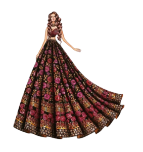 imgi_202_03-Aubergine-and-gold-dress-Fashion-Gown-Drawing-Vrisha-www-designstack-co